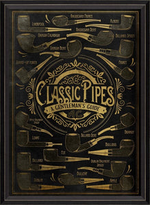 Classic Pipes Framed Wall Art