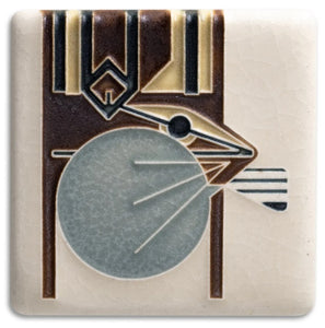 Charley Harper 3x3 Chipmunk Art Tile / Cream