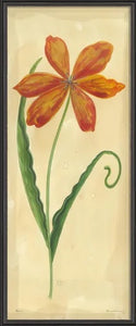 Early Red Flamed Tulip Framed Wall Art