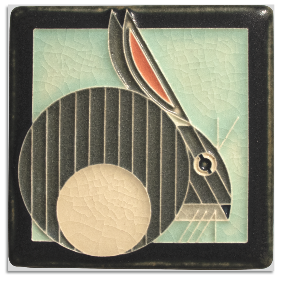 Charley Harper 4x4 Hare Art Tile