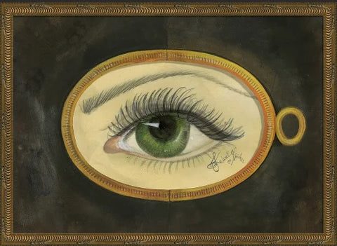 Green Eye Framed Wall Art