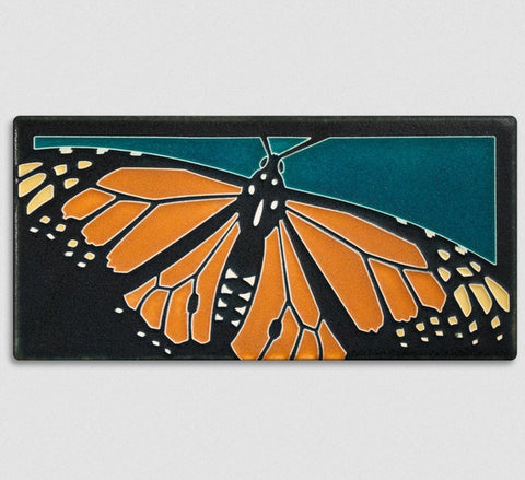 4x8 Monarch Art Tile / Turquoise