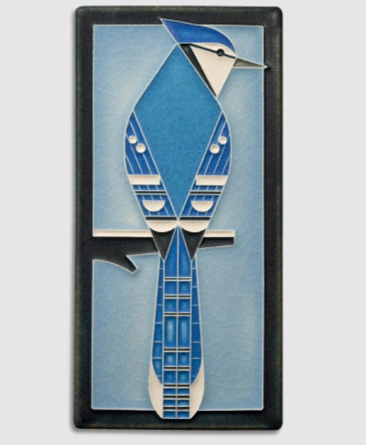 Charley Harper 4x8 Blue Jay Art Tile