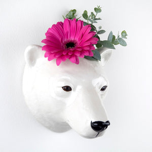 Polar Bear Wall Vase