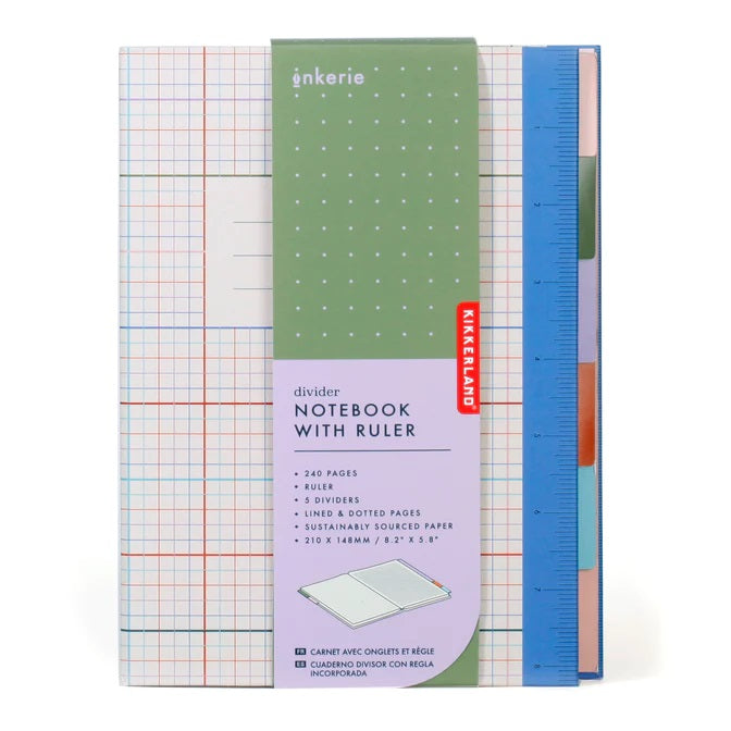 Divider Lined Notebook with Ruler