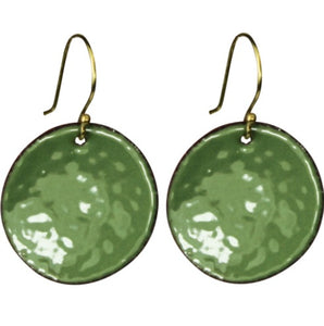 Round Earring in Green