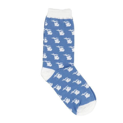 Michigan Mitten Socks / Blue