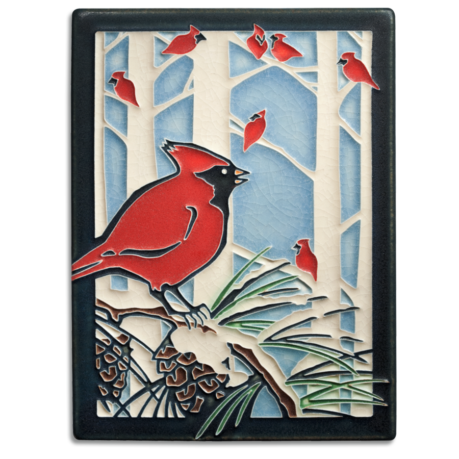 6X8 Winter Cardinals - Leon & Lulu - Shop Now