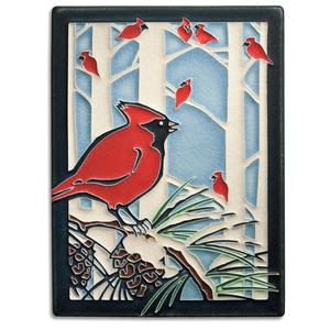 6X8 Winter Cardinals - Leon & Lulu - Shop Now