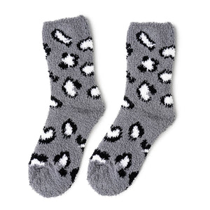 Cat Nap Lounge Socks in Gray