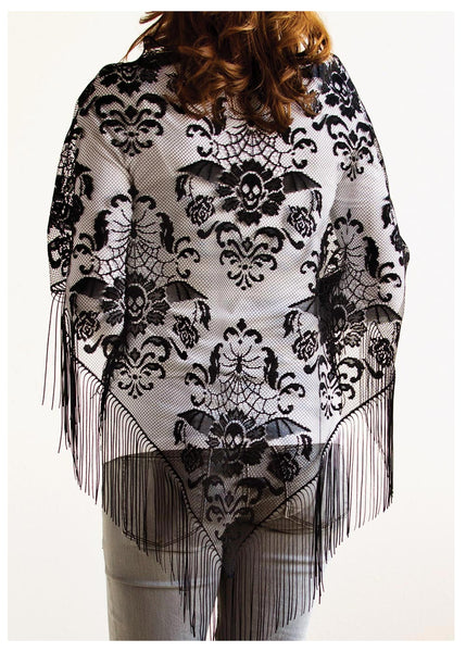 Halloween Damask Shawl