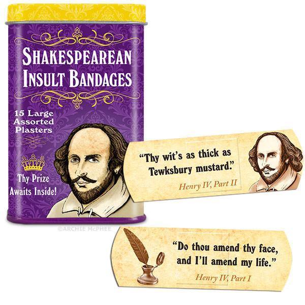 Bandages Shakespearean Insult - Leon & Lulu - Shop Now