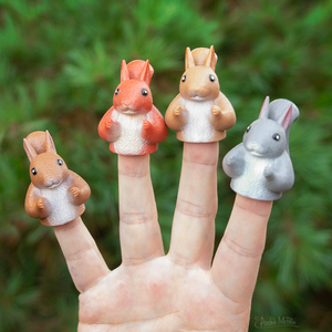 Finger Puppet Squirrel - Leon & Lulu - Shop Now