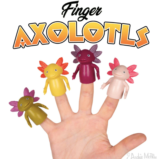 Finger Puppet Axolotls