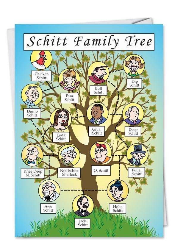 Schitt Family Tree Card - Leon & Lulu - Shop Now