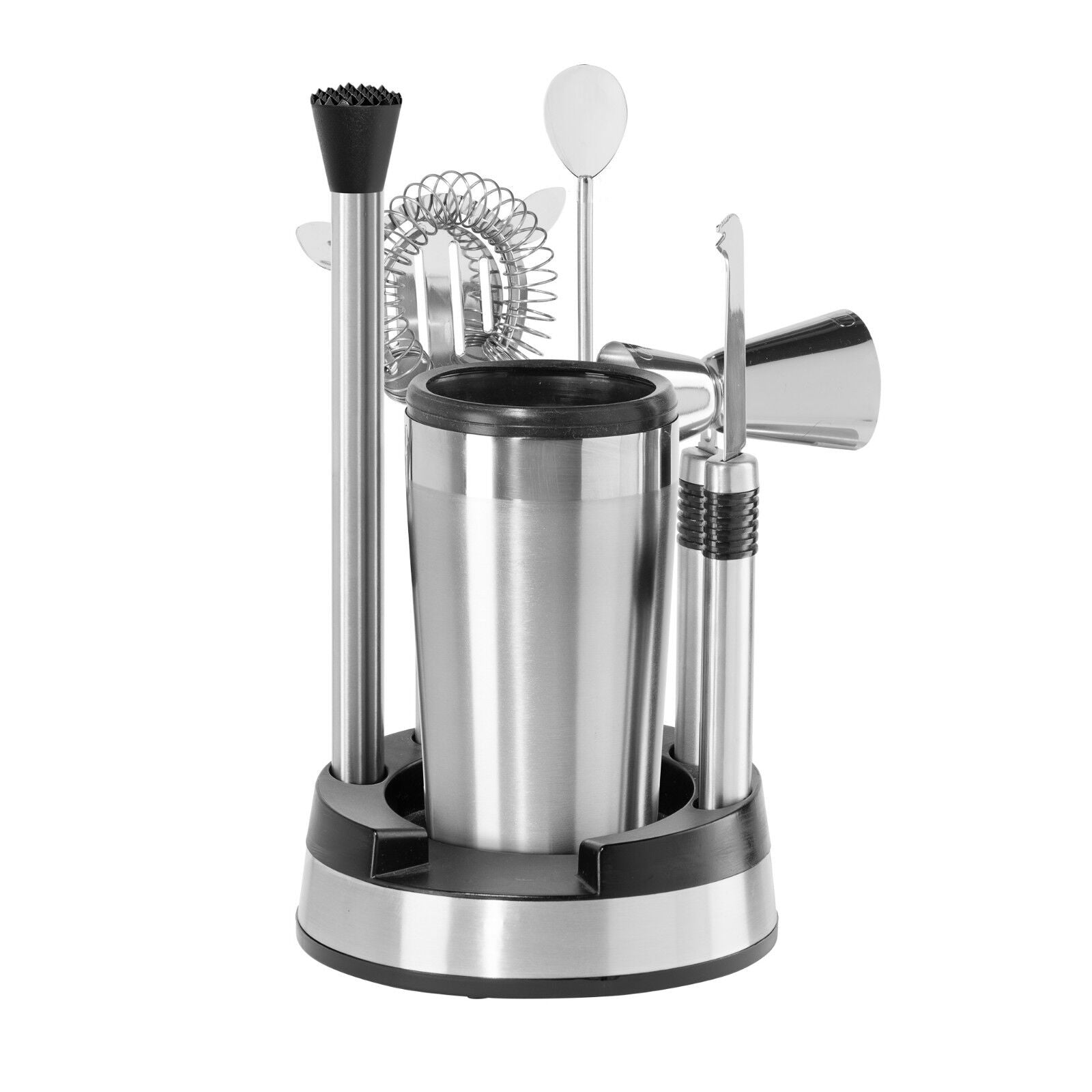 Compact Stainless Steel 8 Piece Bar Set
