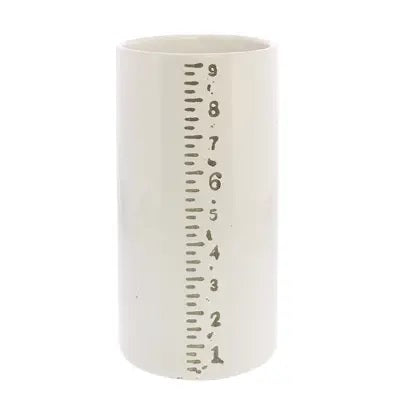 Ruled Cylinders Vase / 9 Inch