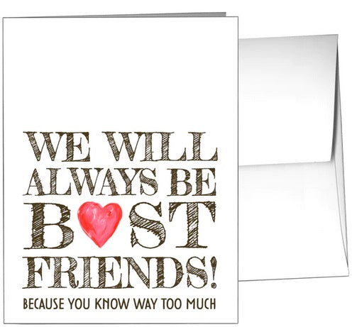 Always Be Best Friends Card