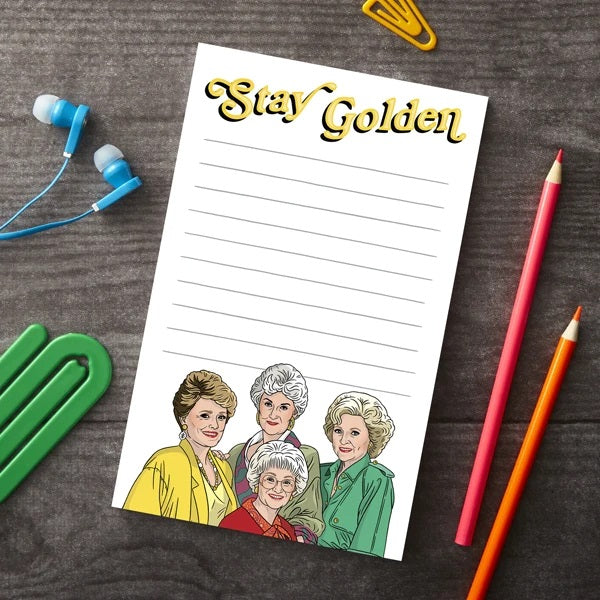 Stay Golden Notepad