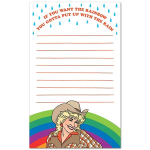 Notepad Cowgirl Rainbow
