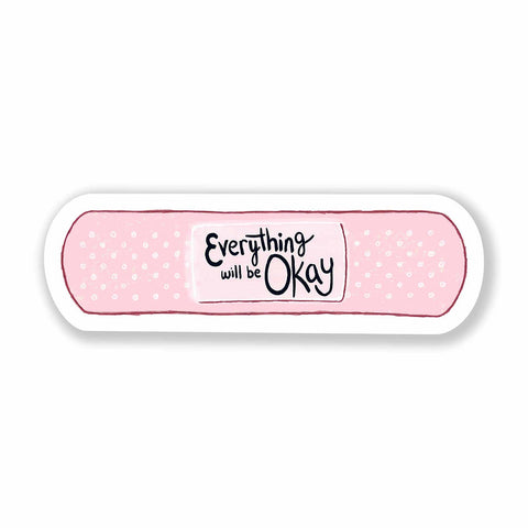 Sticker Band Aid Everything Will Be OK