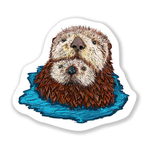 Sea Otters Sticker