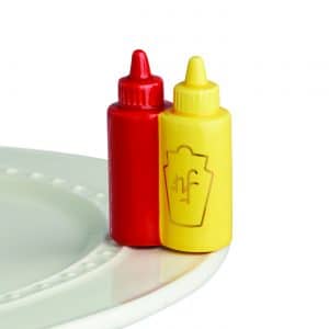 Nora Fleming Cookout Themed Mini Ketchup Mustard Main Squeeze