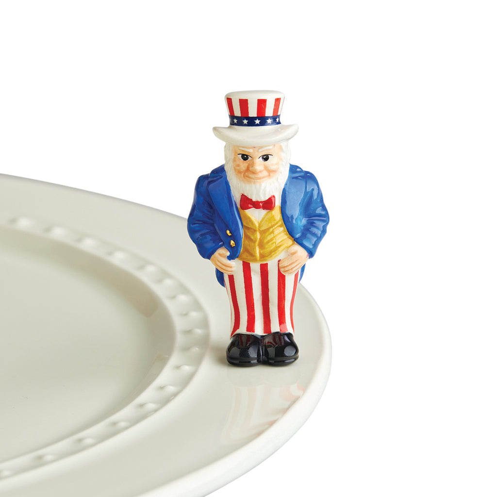 Nora Fleming Mini All American Uncle Sam