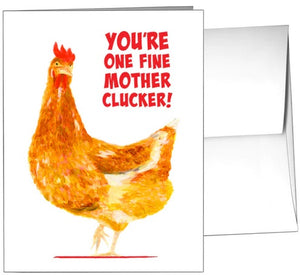 Golden Hen Greeting Card