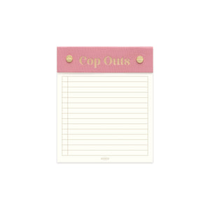 Note Pad "Cop Outs" Dusty Pink