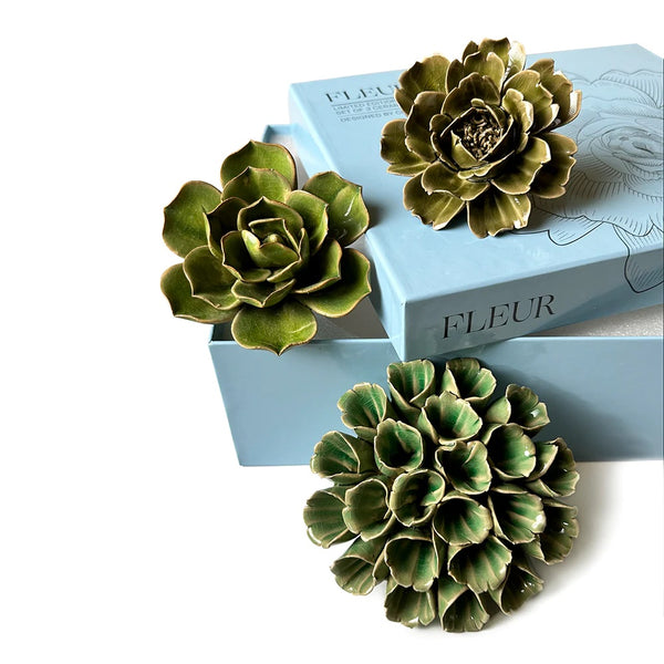 Fleur Ceramic Flower Gift Set