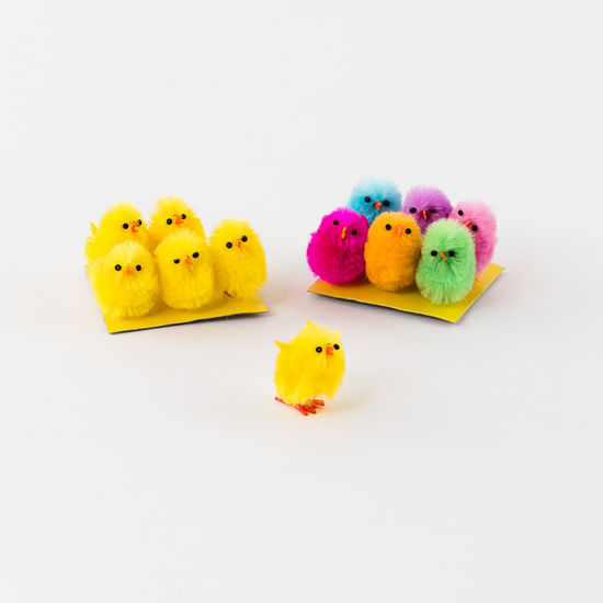 Set of 6 Chicks / Assorted Colors
