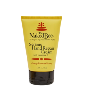 The Naked Bee Serious Hand Repair Cream in Orange Blossom Honey.