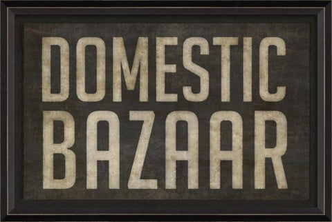 Domestic Bazaar Sign