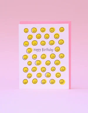 Happy Face Birthday Card