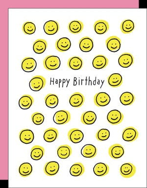 Happy Face Birthday Card