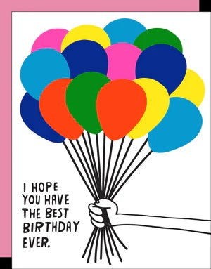 Best Birthday Ever Balloons Card