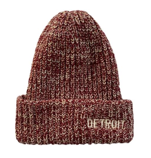 Beanie Detroit Knit Maroon