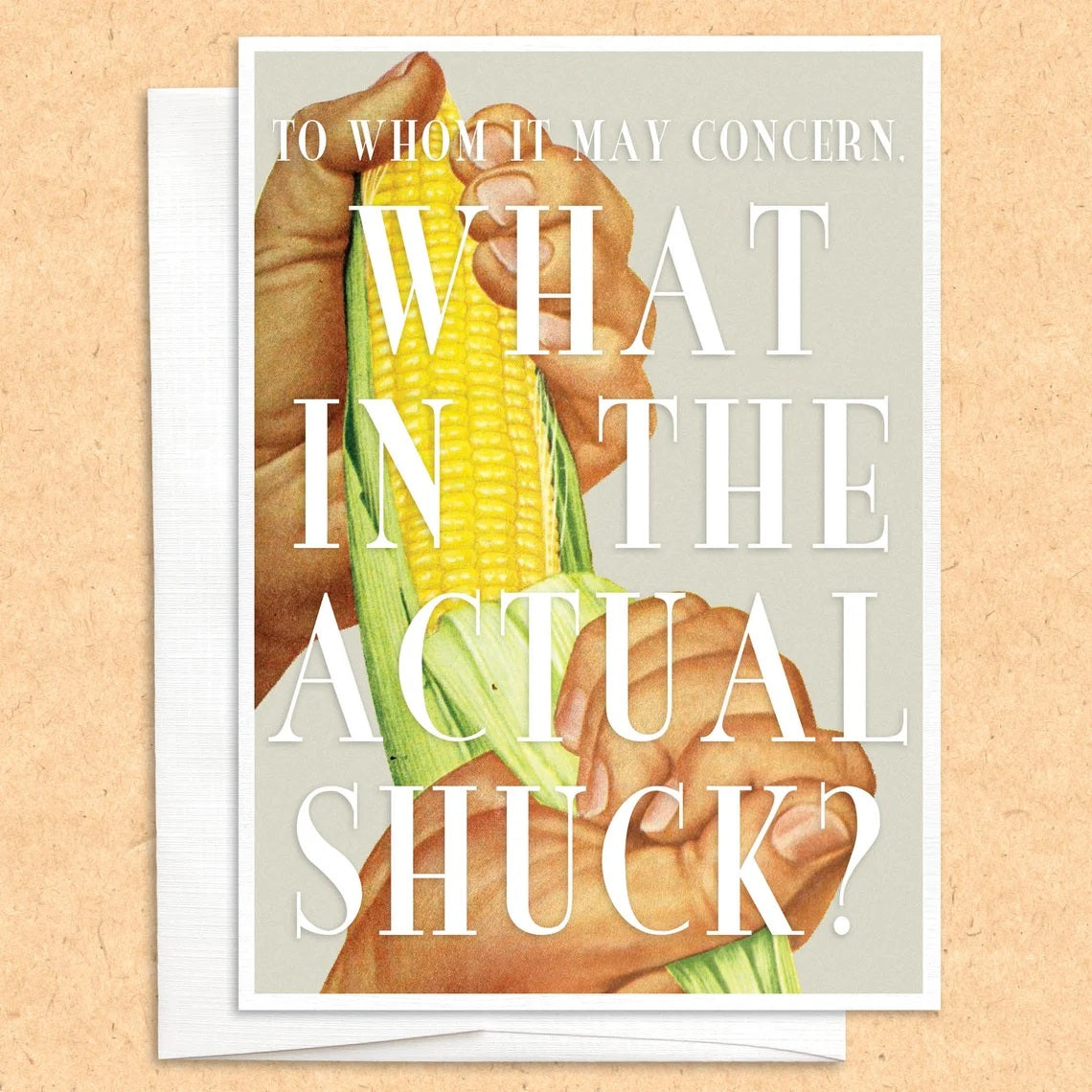 What in the Actual Shuck Blank Card