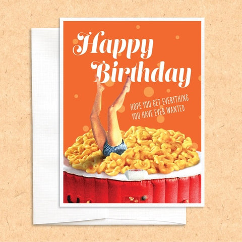 Mac & Cheese Birthday Card