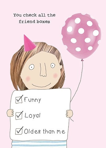 Check Boxes Birthday Card