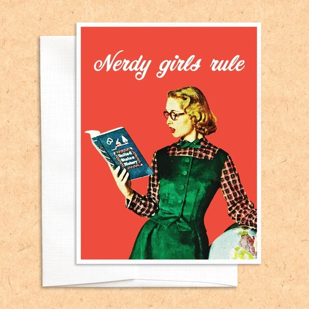 Nerdy Girls Rule Card