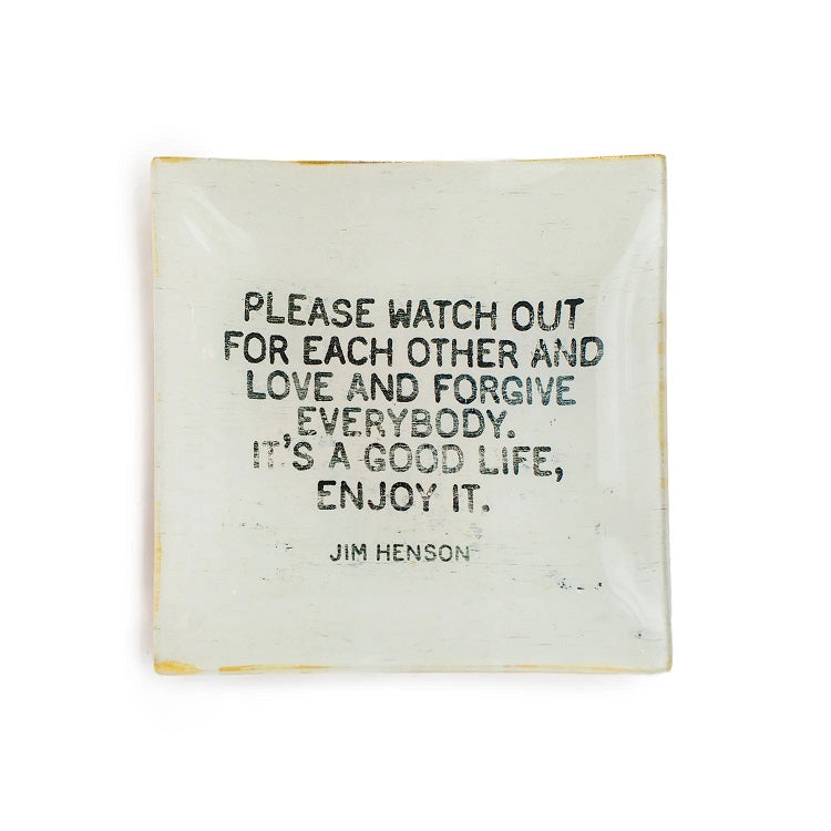 Jim Henson Square Decoupage Plate