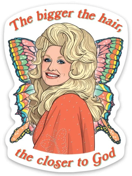 Dolly Bigger the Hair Sticker