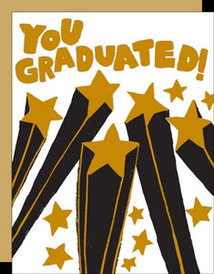 You Graduated Stars Card