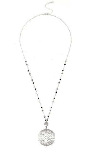 Etsie Silver Hematite Necklace