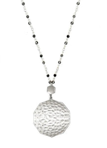 Etsie Silver Hematite Necklace