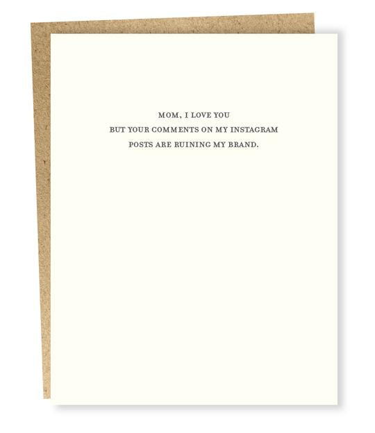 Mild Confessions Greeting Cards Instagram Comments