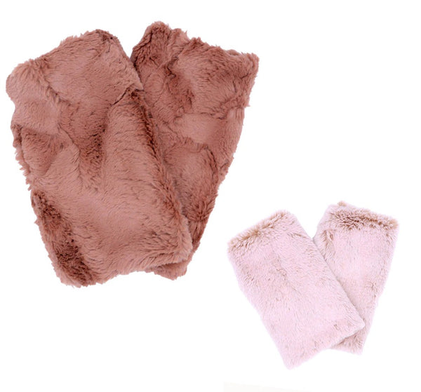 Faux Fur Fingerless Gloves