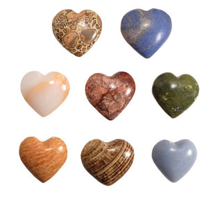 Hand Carved Stone Hearts / Assorted